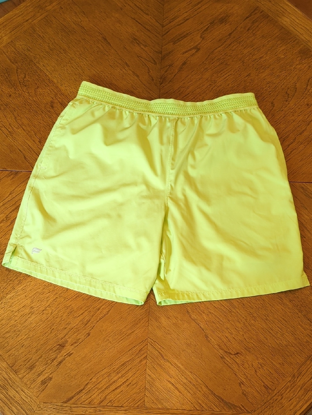 Men's Fabletics Fundamental Shorts Neon Lime Athletic Lined Shorts